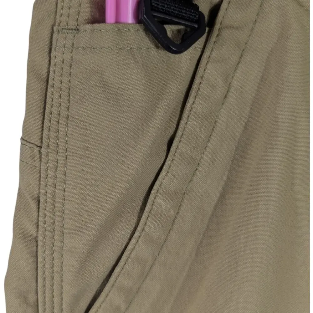 Wrangler Quick Dry Cargo Shorts Mens Size 46 Khaki Performance Series Nylon Hike